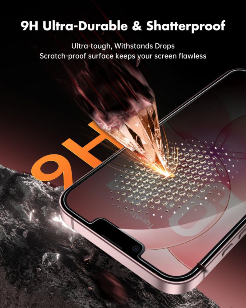 Protector de Pantalla UNBREAKcable iPhone 17e 6.1" Privacidad Paquete de 2