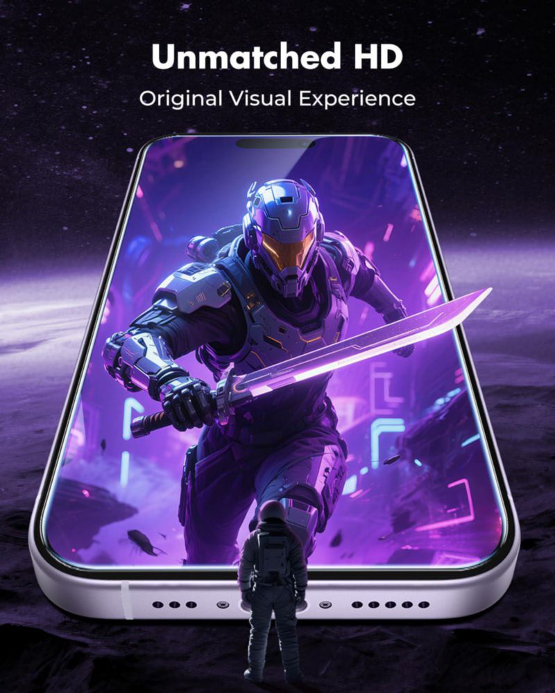 Protector de pantalla UNBREAKcable para iPhone 17 2 unidades vidrio 9H