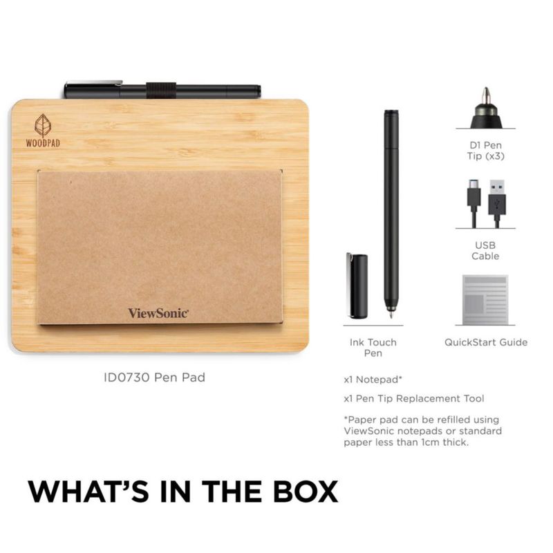 Tableta Gráfica ViewSonic ID0730 Portátil con Lápiz de 7.5"