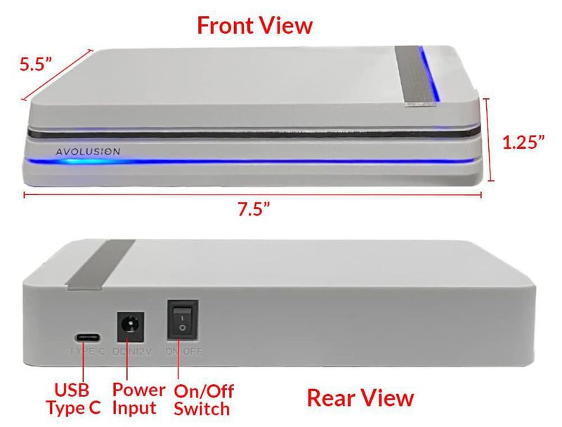 Disco Duro Externo Avolusion PRO‑X 2 TB USB 3.0 Blanco para PS5
