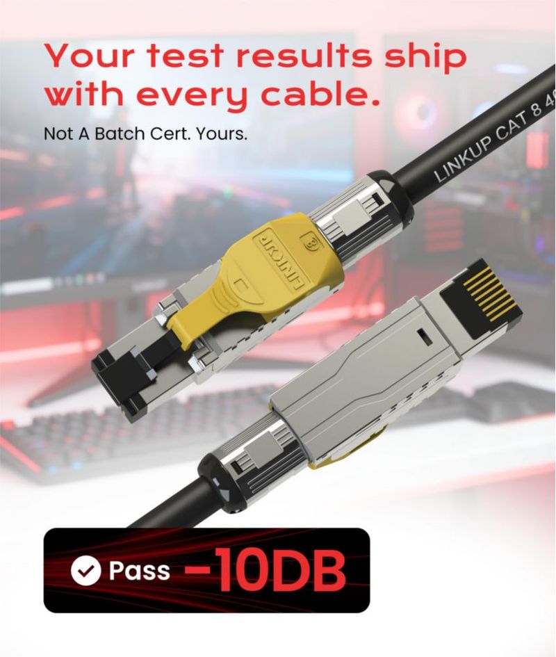 Cable Ethernet LINKUP Cat 8 2 m Alta Velocidad LAN