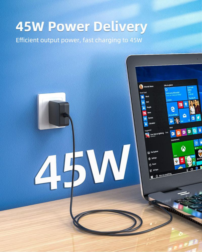 Cargador Superer 45W Lenovo Ideapad Serie L 100-240V