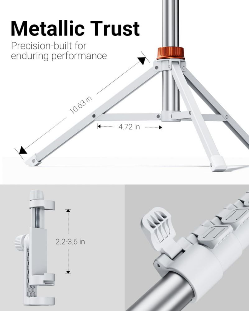 Trípode para Celular Vimome 150 cm con Control Remoto y Soporte