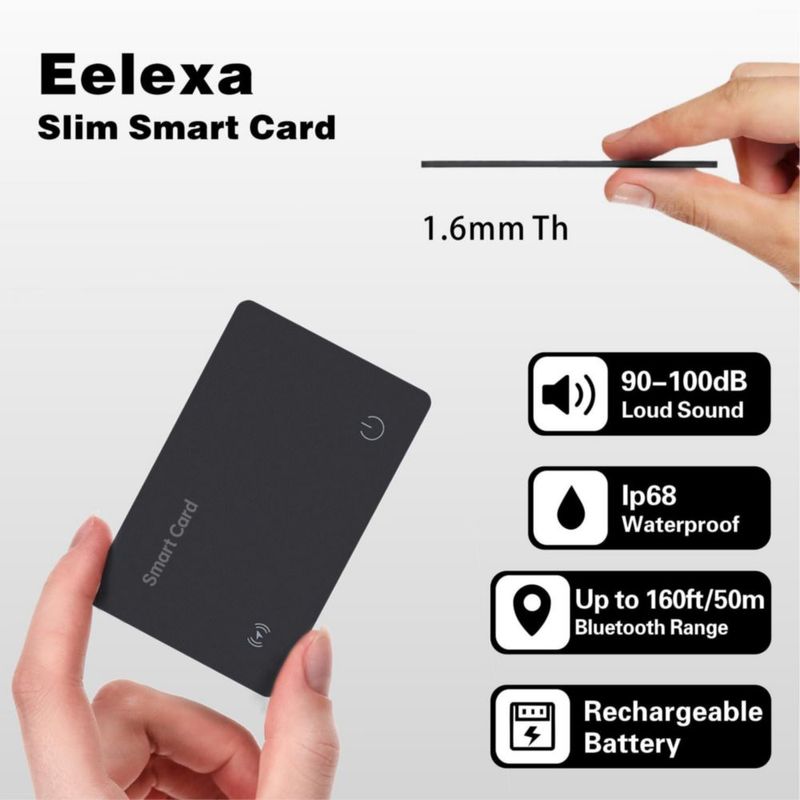 Localizador de Billetera Eelexa Recargable 4 Unidades Apple Find My