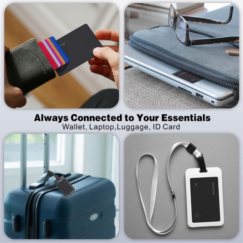 Localizador de Billetera Eelexa Recargable 4 Unidades Apple Find My