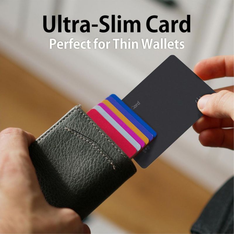 Rastreador de cartera Eelexa recargable paquete de 2 compatible con Apple Find My
