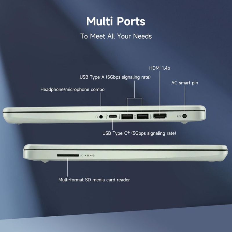 Portátil HP 35 cm AI‑Ready N150 4 GB RAM 128 GB UFS Win11