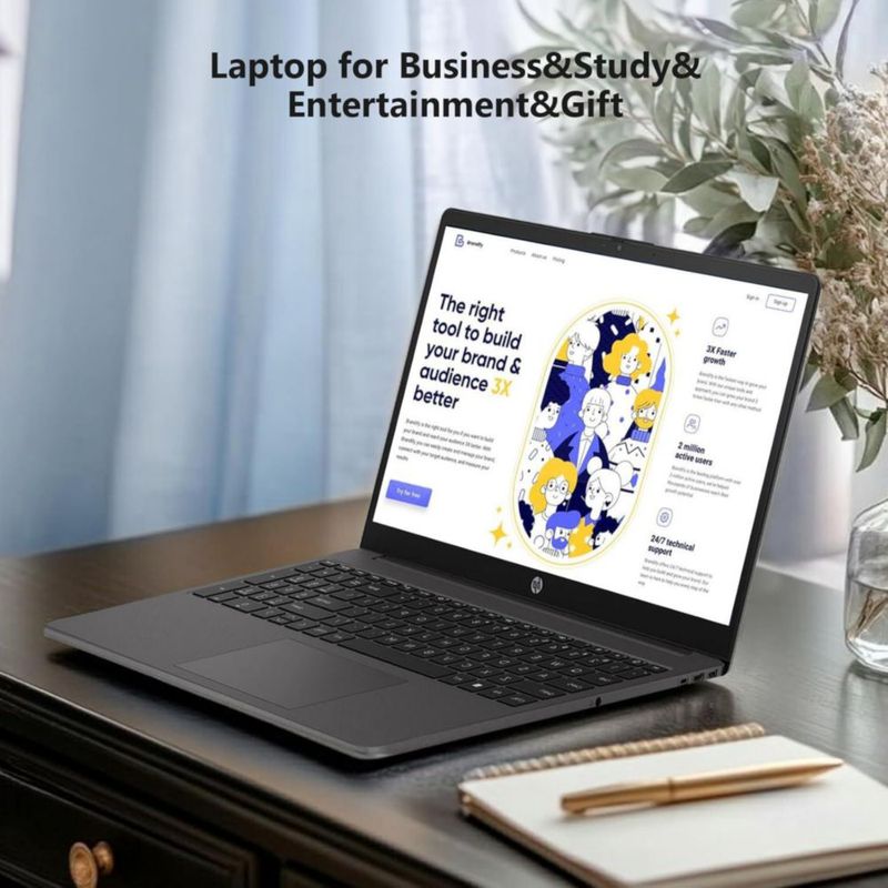 Laptop HP 255 G10 Ryzen 5 7530U 32 GB RAM 1 TB SSD 156" FHD