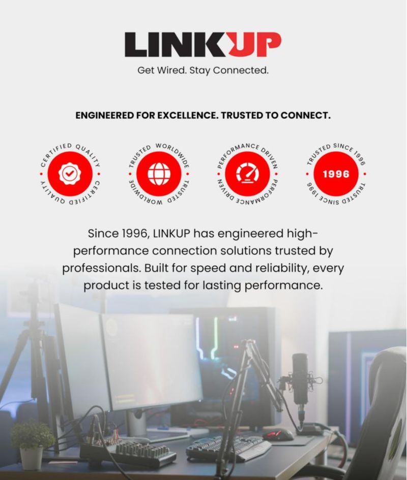 Cable Riser PCIe LINKUP de 30 cm Recto para Montaje Vertical de GPU