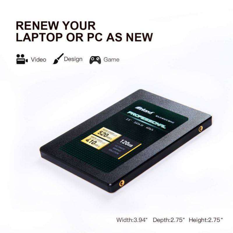 SSD INLAND 120 GB SATA 2.5" 3D NAND 520 MB/s