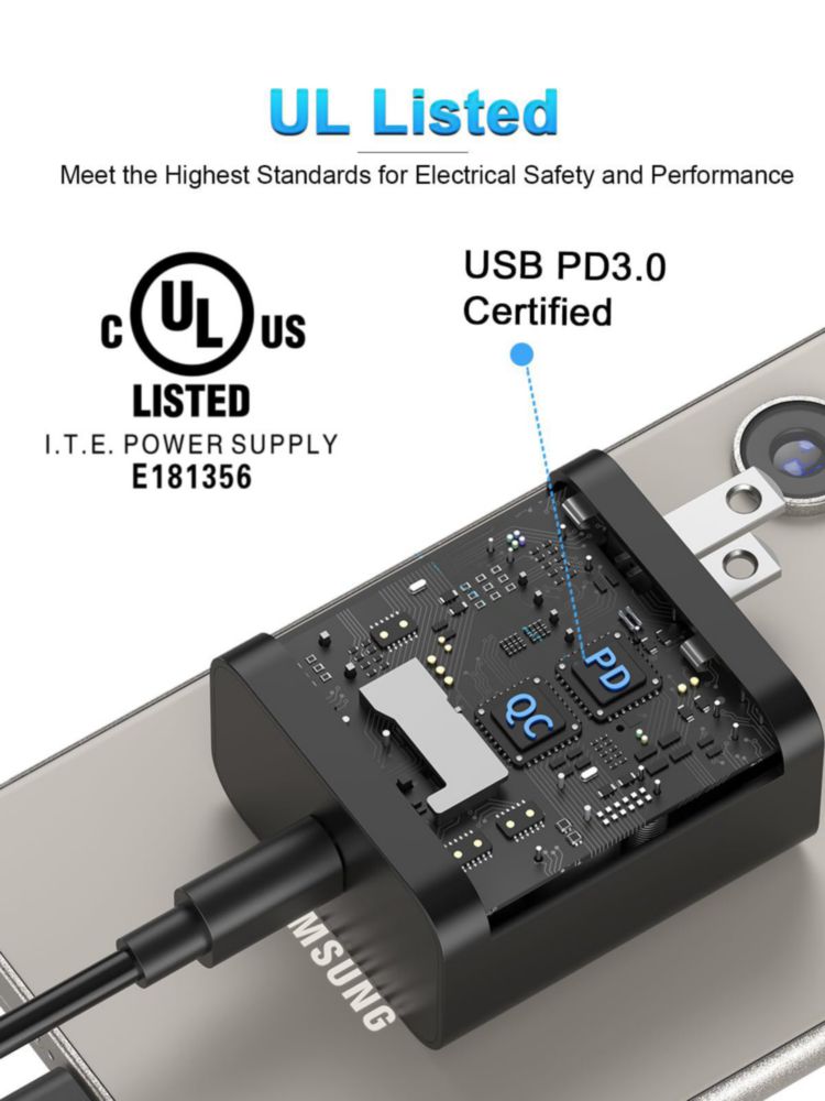 Cargador USB‑C Huntkey 45W de carga rápida con cable de 5A