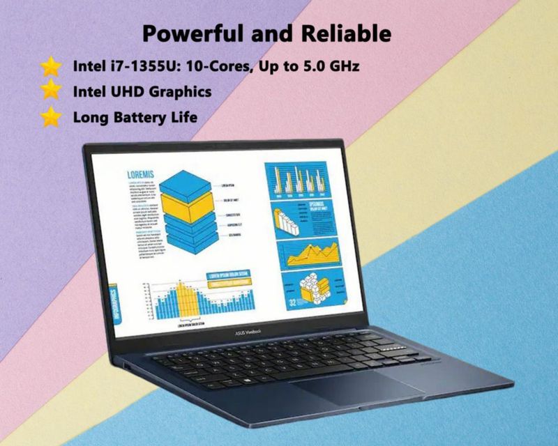 Portátil ASUS Vivobook 14" i7‑1355U 12 GB RAM 512 GB SSD