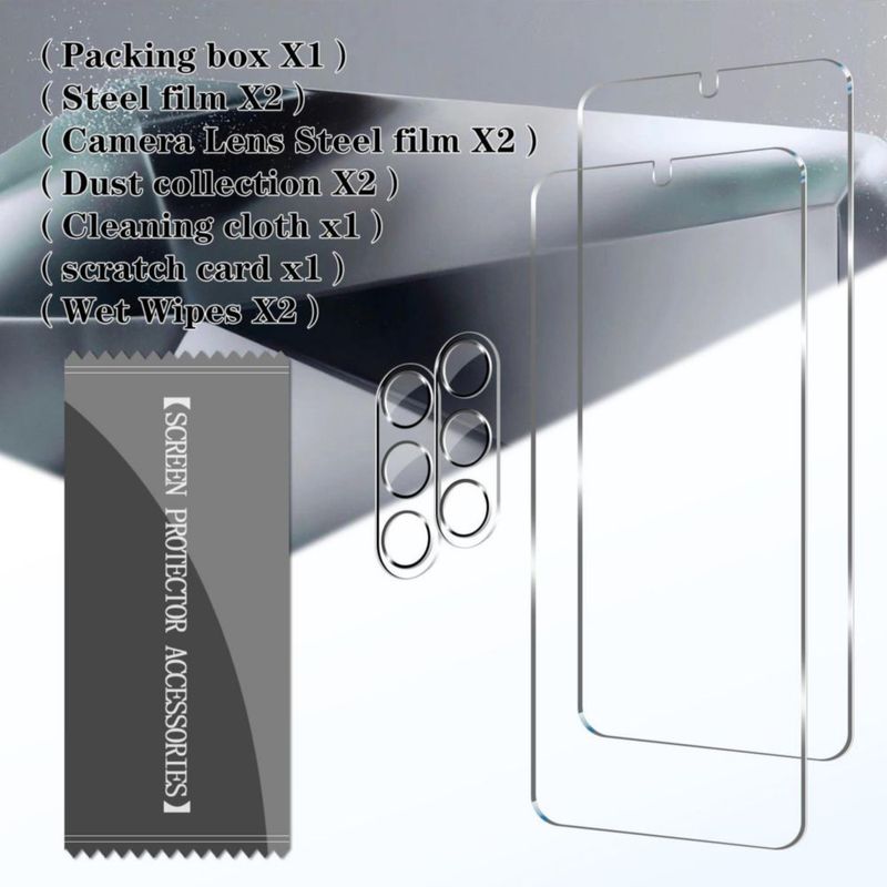 Protector de pantalla BIGFACE Galaxy S24 Pack 2+2 Transparente HD