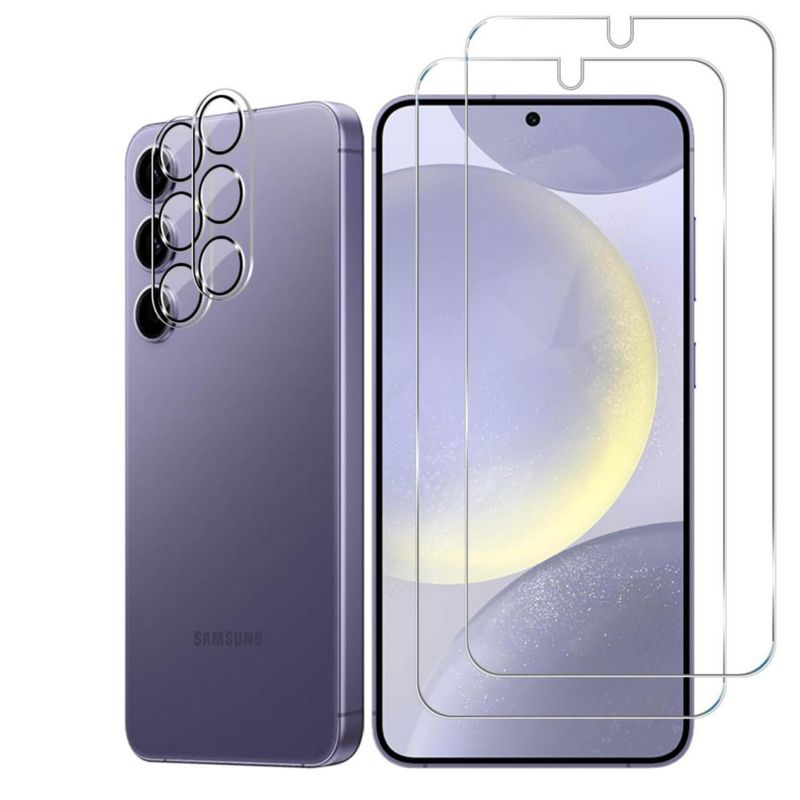 Protector de pantalla BIGFACE Galaxy S24 Pack 2+2 Transparente HD