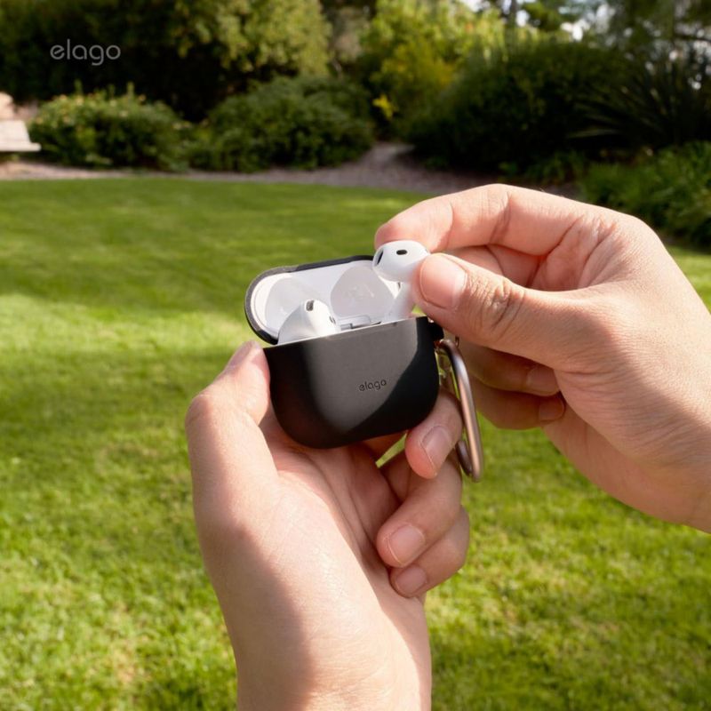 Funda de silicona elago para AirPods 4 con carga inalámbrica