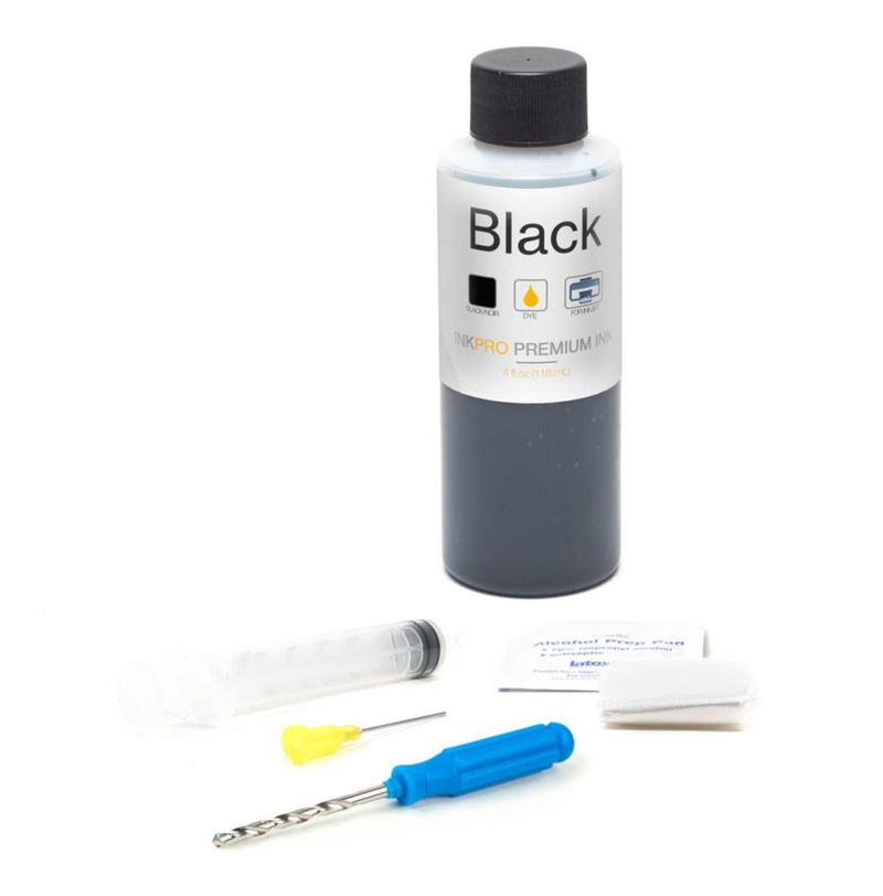 Kit de Recarga de Tinta InkPro Premium Negro 118 ml para Canon PG-210/240/245