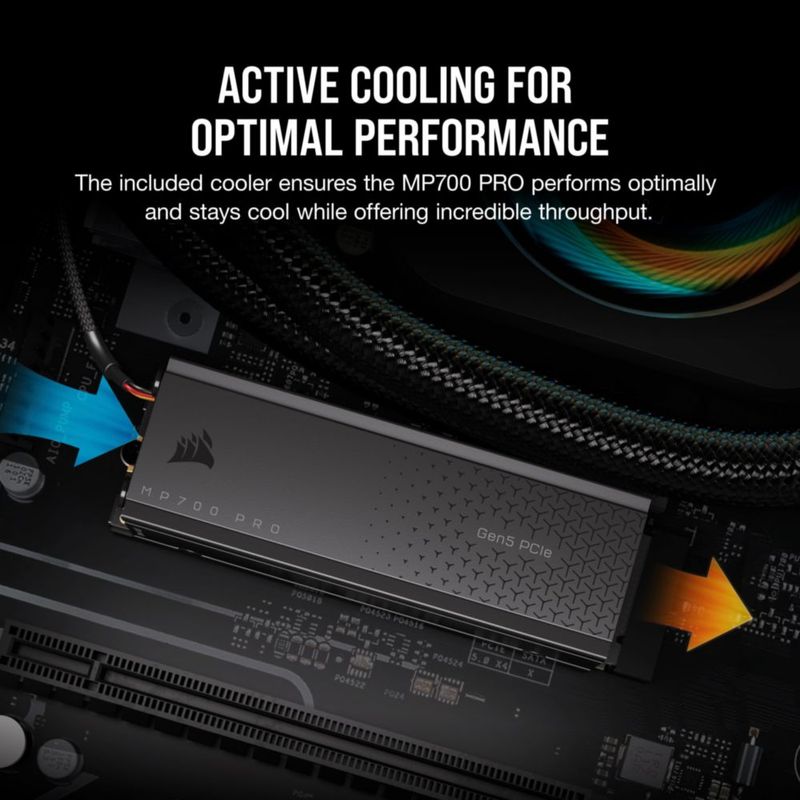 Unidad de almacenamiento Corsair MP700 PRO 4TB PCIe Gen5 SSD