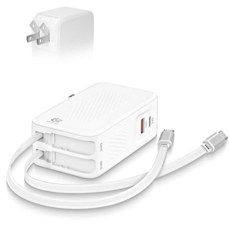 Cargador ProTVSolutions 45W 4 en 1 Plegable USB‑C