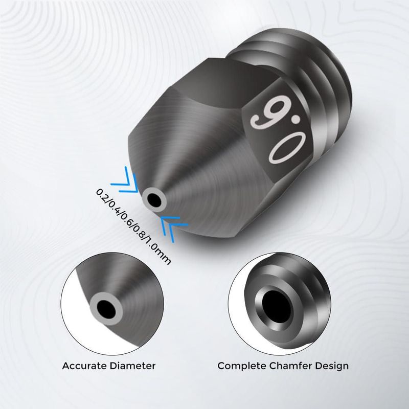 Boquillas para impresora 3D Creality MK8 8 pzas 02‑10 mm
