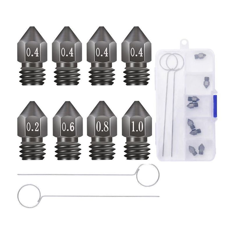 Boquillas para impresora 3D Creality MK8 8 pzas 02‑10 mm