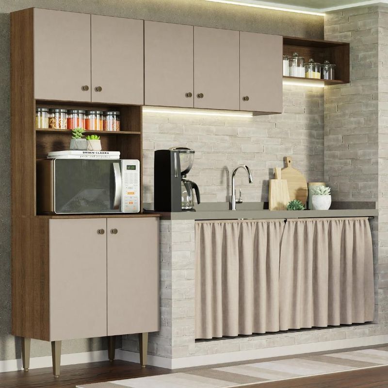 Cocina integral completa modular madesa gourmet 235cm mc