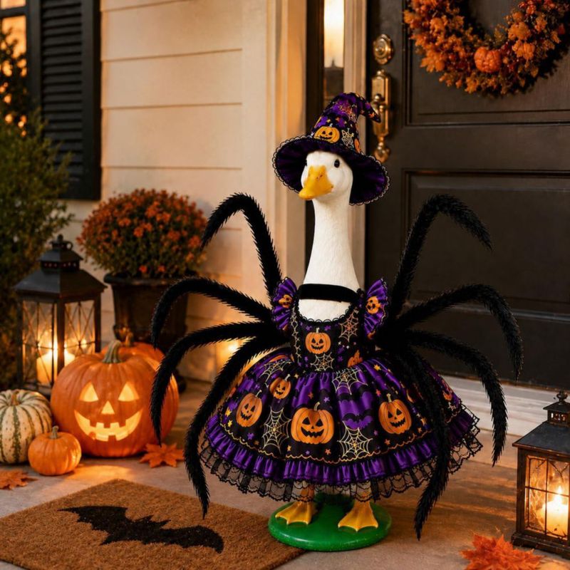 Escultura STONESTAR Ganso 58 cm con Disfraz de Halloween