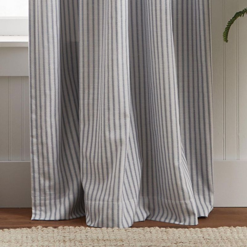 Cortinas Martha Stewart 213 cm Blanco/Azul - Juego de 2 paneles