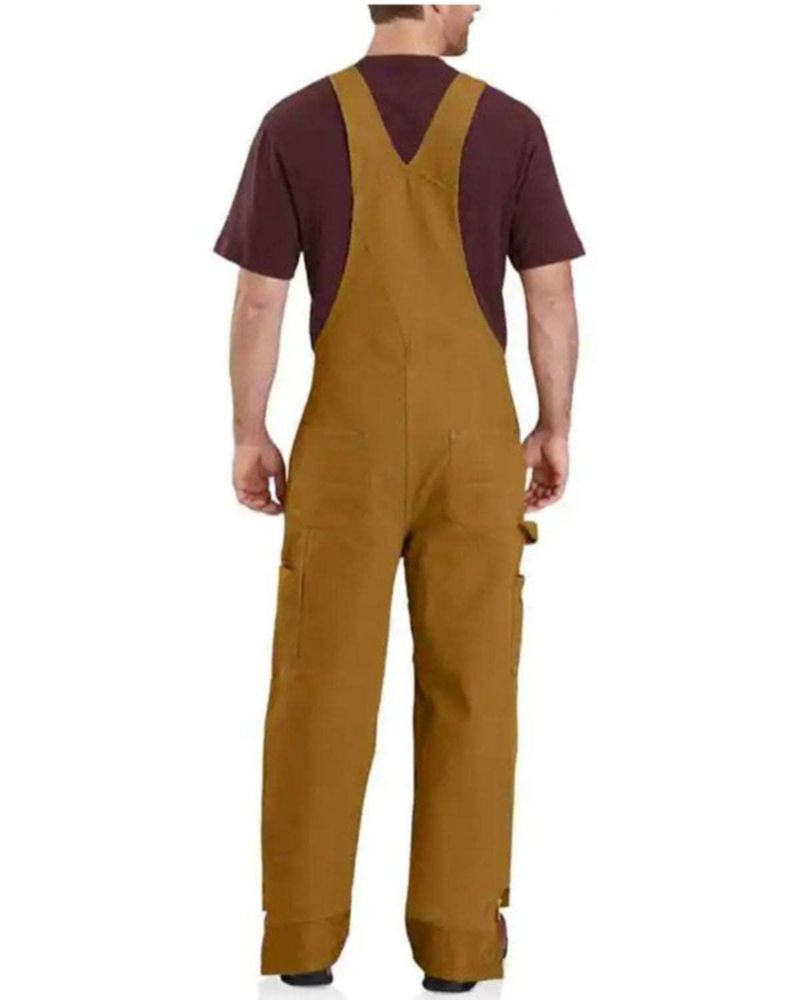 Overoles Carhartt Mediana Alta Marrón con Aislamiento en Tela Duck