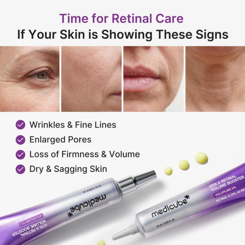 Suero medicube Vita A Retinal Potenciador de Volumen 15 ml
