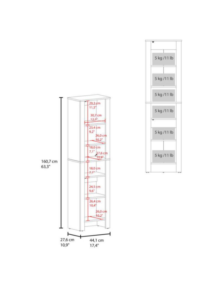 Mueble de Baño Excelsior Vanes Wengue Organizador