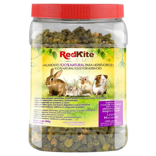 Alimento Herbívoros Origen 100% Natural Select 800g Redkite