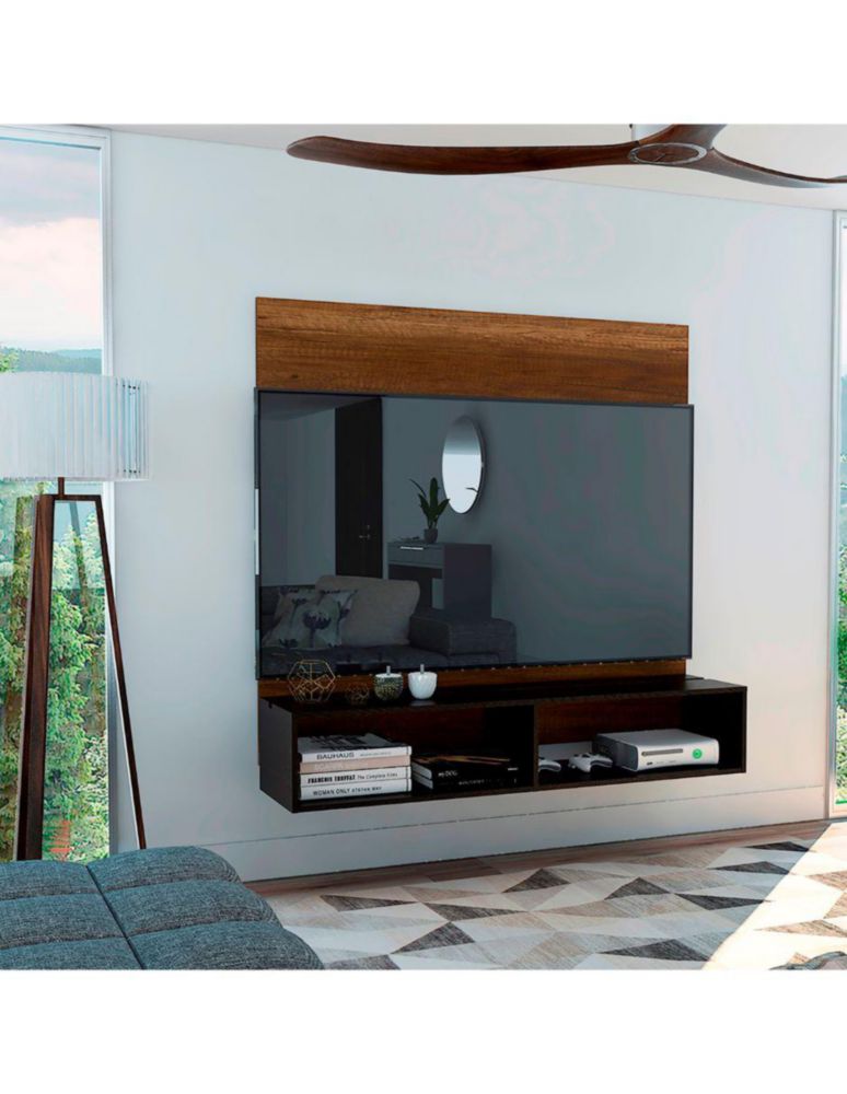 Mesa de TV Excelsior Clasic Cobre Wengue Moderna