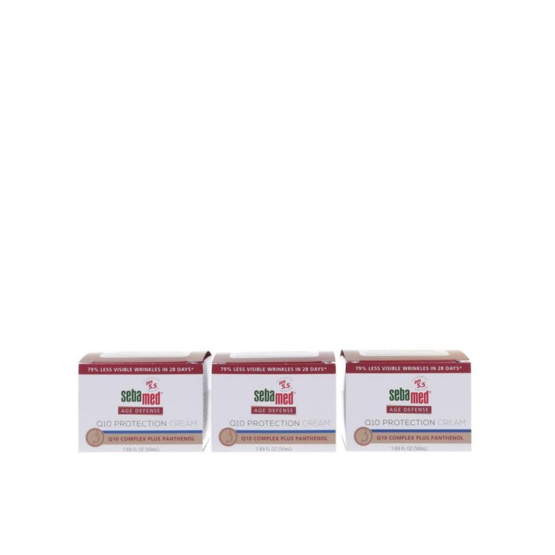Crema facial SEBAMED Q10 50 ml Pack de 3 Antienvejecimiento