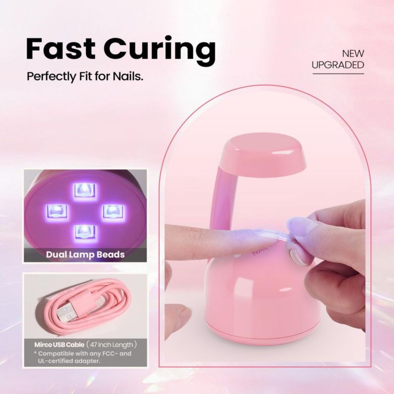 Lámpara UV mini con sensor y flash de curado para gel de uñas – beetles