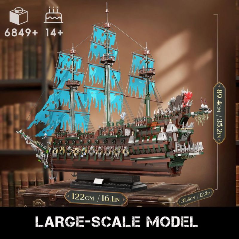 Set de Construcción Mould King 13218 Barco Pirata 6.849 piezas
