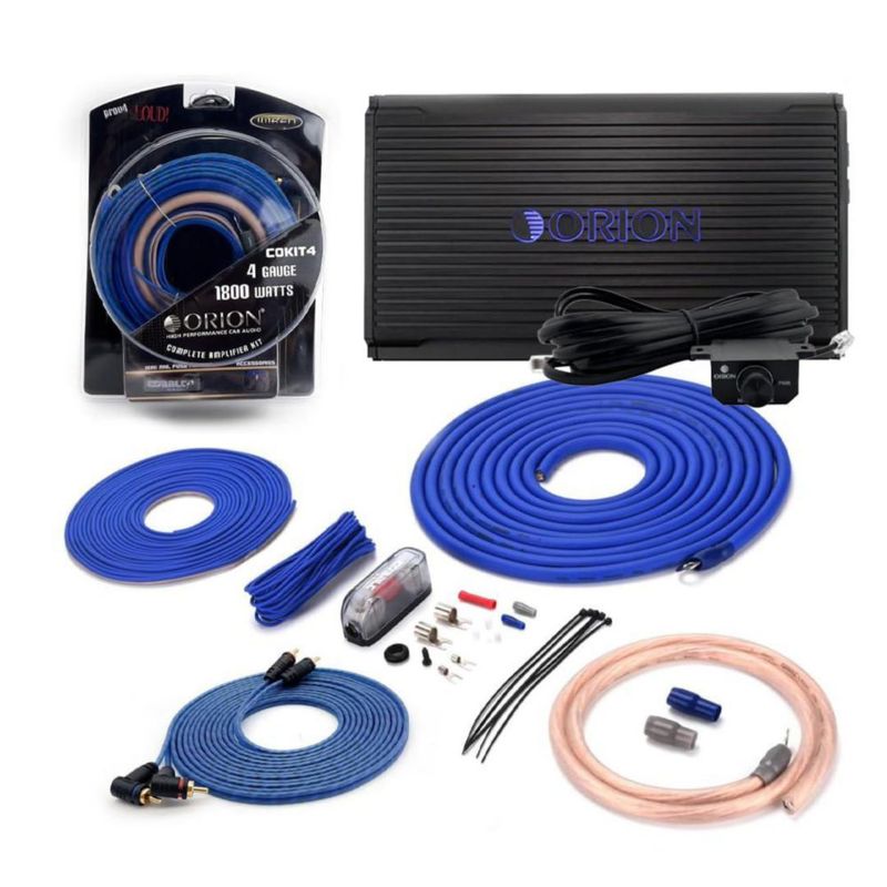 Amplificador ORION CEA1200.1D + Kit de Cableado COKIT4 4800W Máx