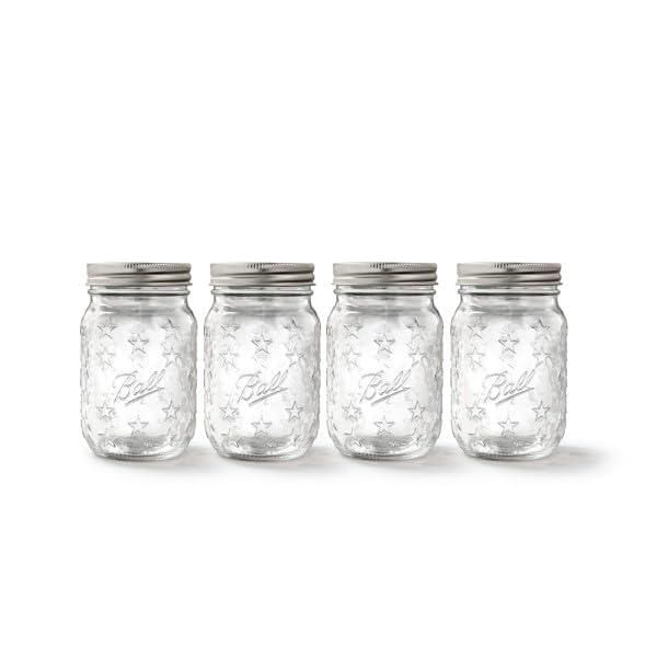 Tarros Mason Ball 473 ml (Pack de 12) de boca regular vidrio