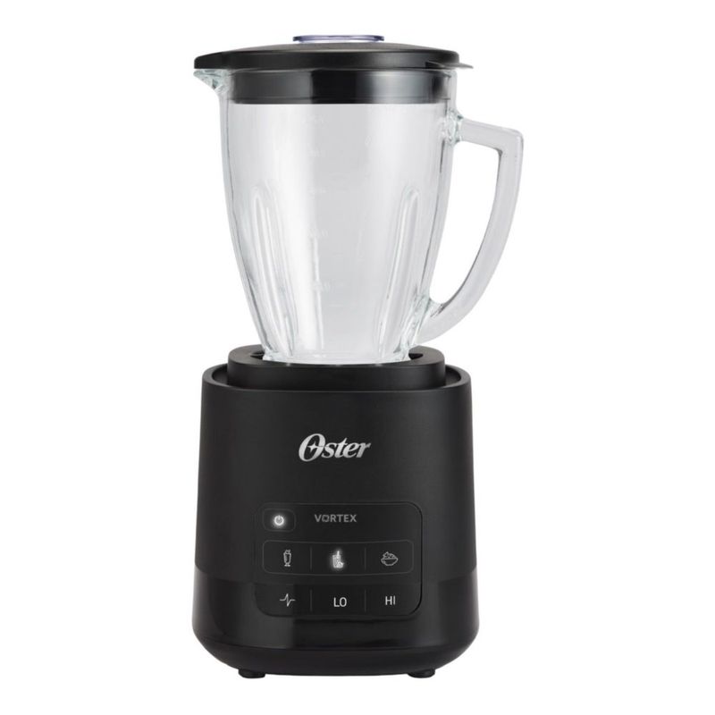 Licuadora Oster Vortex 800 W negra con vaso de vidrio de 16 L