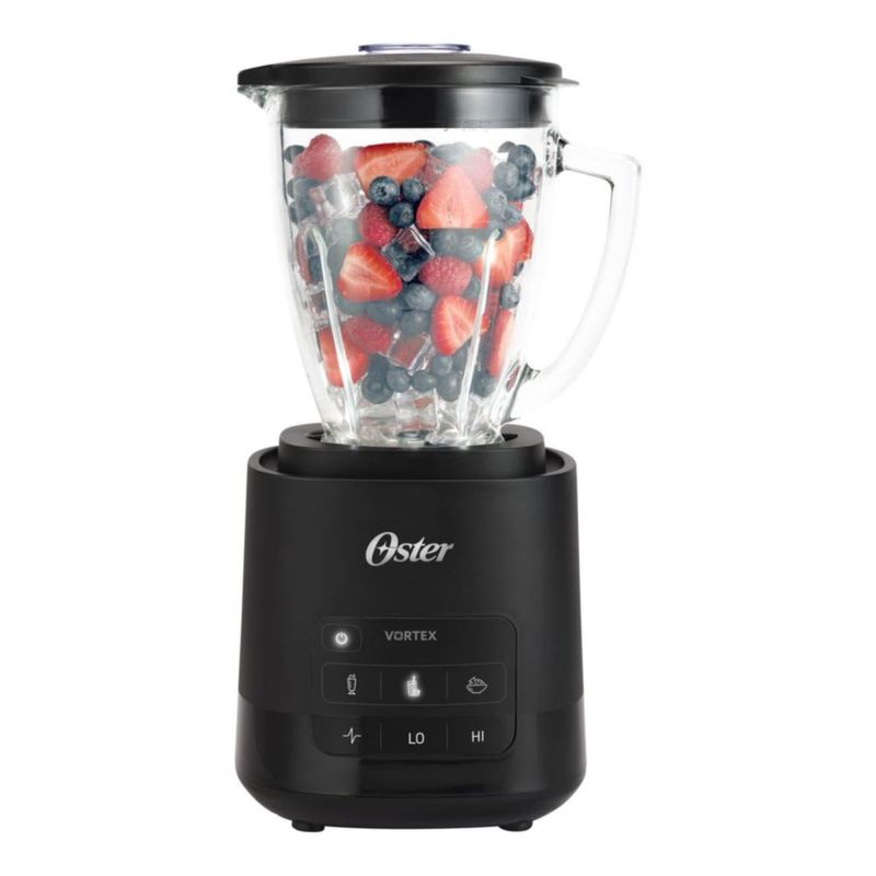 Licuadora Oster Vortex 800 W negra con vaso de vidrio de 16 L