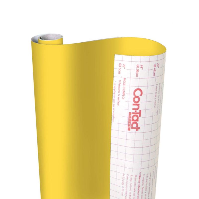 Forro para Estanterías Con‑Tact 46 cm x 27 m Amarillo Diente de León