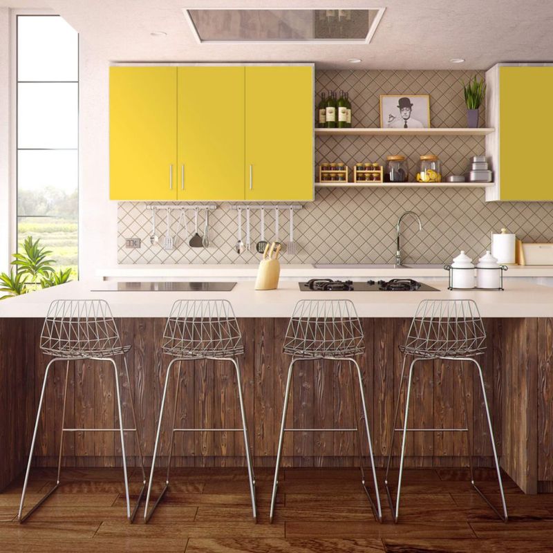 Forro para Estanterías Con‑Tact 46 cm x 27 m Amarillo Diente de León