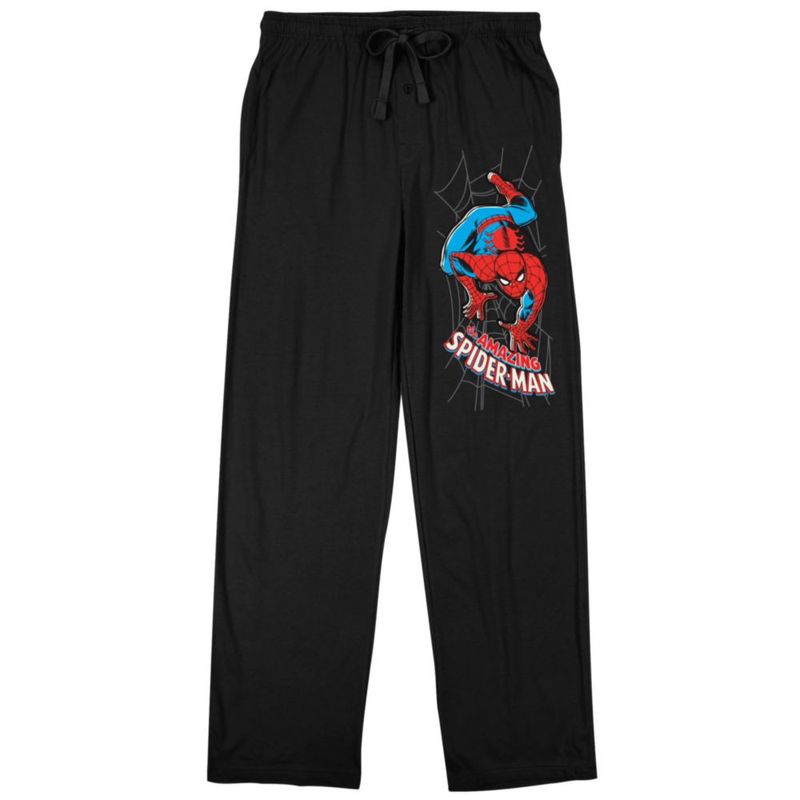 PANTALONES Bioworld Spider-Man Talla Media Negro Algodón/Poliéster