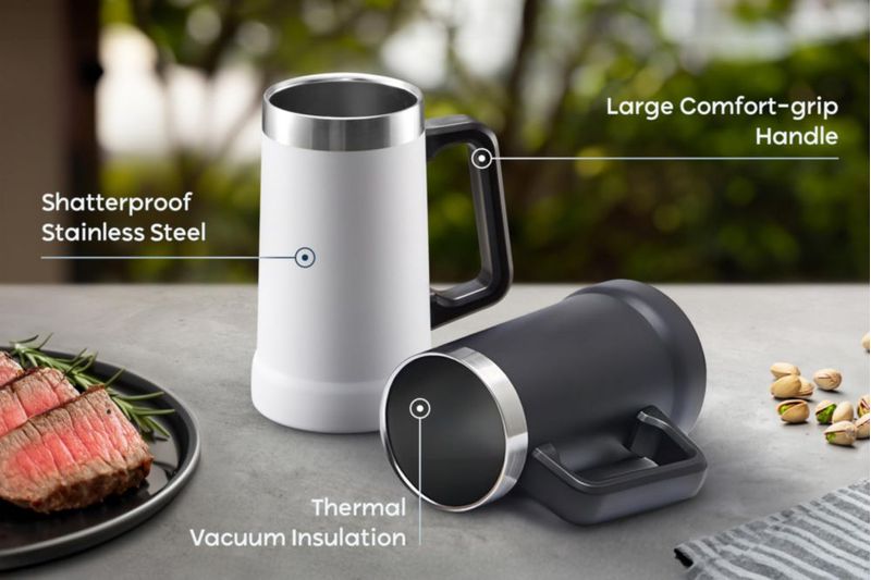 Vaso Térmico KooK 680 ml Gris Tormenta