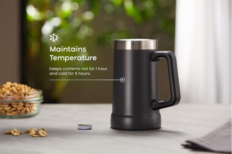 Vaso Térmico KooK 680 ml Gris Tormenta