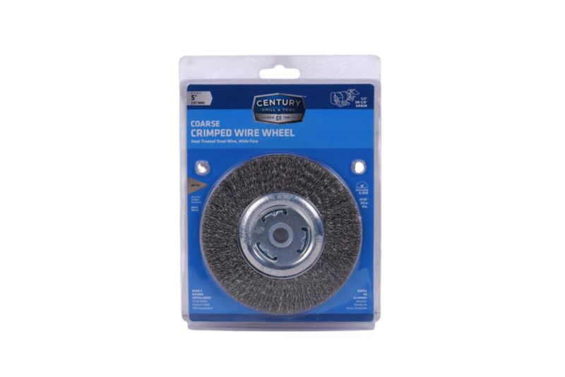 Rueda de Alambre Century Drill & Tool de 13 cm de Cara Ancha