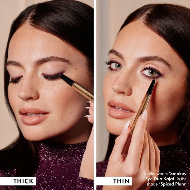 Delineador de ojos ICONIC LONDON Smokey Eye Duo cremoso resistente al agua