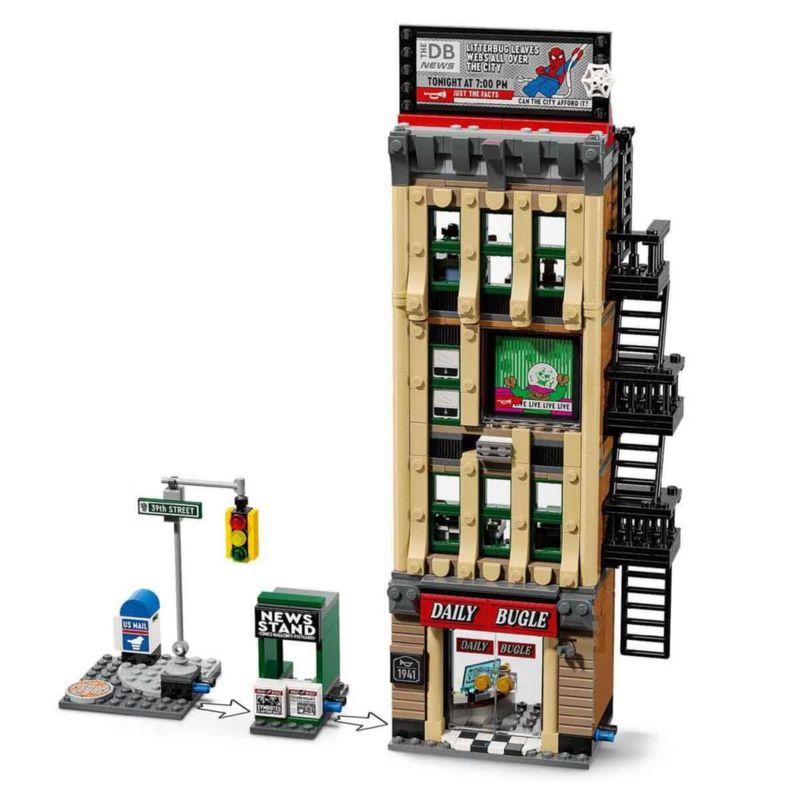 Bloques de Construcción LEGO 76342 Spider-Man Daily Bugle