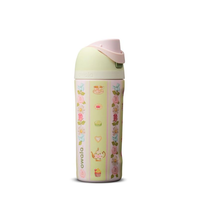 Botella de Agua de Acero Inoxidable Owala FreeSip para Niños 473 ml Pretty Polite