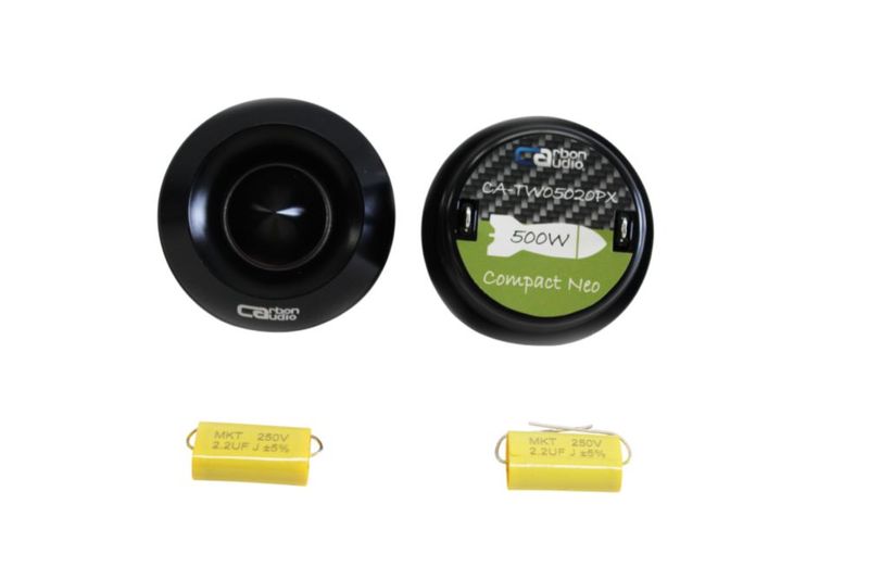 Par de Tweeters Compactos Neo Hi Power Carbon Audio CA-TW05020PX 500W Máx