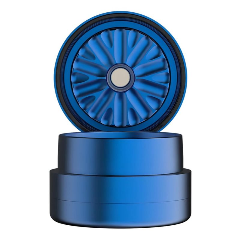Molino de Hierbas Flower Mill 51 mm Azul Aluminio 3‑Piezas